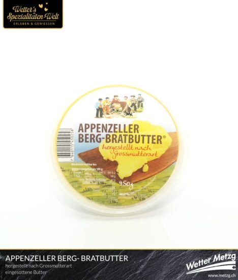 Bratbutter 450 Gramm - Appenzeller Milch AG